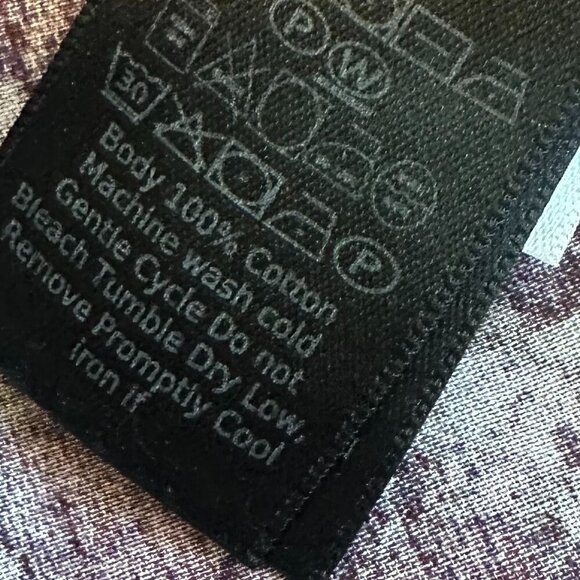 John Varvatos Burgundy Button-Down Shirt 100% Cotton Print Long Sleeve Size XL - Picture 12 of 12